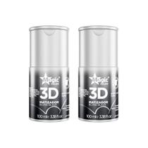Matizador Gloss Magic Color 100ml 3D Blond Black - Kit C/2un