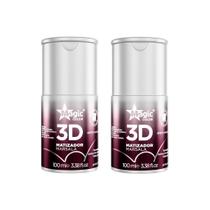 Matizador Gloss Magic Color 100Ml 3D Marsala - Kit Com 2Un