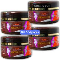 Matizador Ouran Efeito Chocolate 90g Kit C/ 4 potes