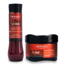 Matizador Ruivo Acobreado Sem Amônia Shampoo e Máscara Tonalizante para Ruivos Acobreados Hidrabell