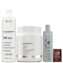 Matizador Silver Branco Pó Branco e Ox 40 Volumes Prohall