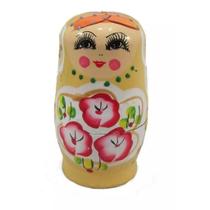 Matriosca Boneca Russa c/ 5 bonecas 12cm alt. Amarela
