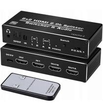 Matrix Hdmi 2x2 4k 2.0 60hz Switcher Splitter Conex Matrix Hdmi 2x2 4k 2.0 60hz Switcher Splitter Conex