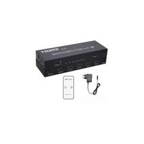 Matrix hdmi 2x4 2 entradas para 4 saídas 2k 4k + fonte