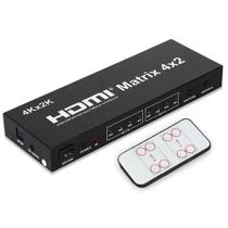 Matrix Hdmi 4X2 Switch 1080P 4K 3D Spdif 3,5Mm Com Controle Homologação: 30932206489