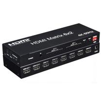 Matrix Hdmi 6x2 Switch Splitter 4k 60hz - Saida Optica /p2 Matrix Hdmi 6x2 Switch Splitter 4k 60hz - Saida Optica /p2
