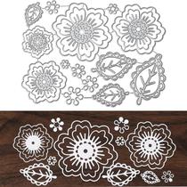 Matriz de corte 3D flor de rosa Shimmeroo em alumínio 14 x 10 cm Matriz de corte 3D flor de rosa Shimmeroo em alumínio 14 x 10 cm