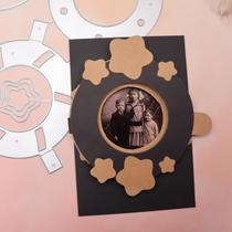 Matriz de corte de câmera fotográfica Feemkota em aço carbono para artesanato DIY Matriz de corte de câmera fotográfica Feemkota em aço carbono para artesanato DIY