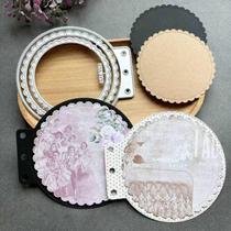 Matriz de corte FNASKLEI círculo rendado vazado em metal para scrapbooking