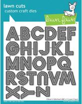 Matriz de Corte Lawn Fawn Oliver's Stitched ABCs Matriz de Corte Lawn Fawn Oliver's Stitched ABCs