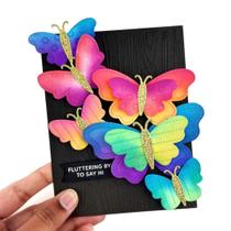 Matriz de corte MSCHEFAY Conjunto Borboleta 10 x 18 cm em metal