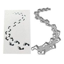 Matriz de Corte NVZBL Pegada e Estrada Sinuosa em Metal