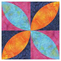 Matriz de corte para tecido AccuQuilt Orange Peel 11 x 11 cm
