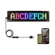 Matriz De LED Programável Inteligente Com Display De Pixel USB 5V Bluetooth, Letreiro Luminoso Para