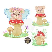 Matrizes de Bordado Ursinho Animal Infantil Jef Pes