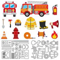 Matrizes de Corte DELORIGIN Caminhão de Bombeiros Aço Carbono 16x11 cm Matrizes de Corte DELORIGIN Caminhão de Bombeiros Aço Carbono 16x11 cm