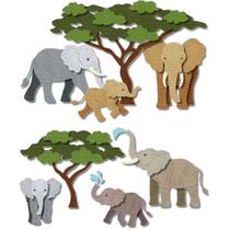 Matrizes de Corte em Metal DELORIGIN Elefante 10,7 x 15,5 cm para DIY Matrizes de Corte em Metal DELORIGIN Elefante 10,7 x 15,5 cm para DIY
