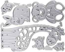 Matrizes de corte em metal Fansoftiks Urso Borboleta para artesanato DIY Matrizes de corte em metal Fansoftiks Urso Borboleta para artesanato DIY