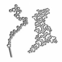 Matrizes de corte em metal HGSALK borboletas, estrelas e renda Matrizes de corte em metal HGSALK borboletas, estrelas e renda