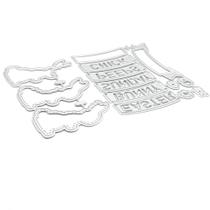 Matrizes de Corte em Metal KSCRAFT Coelhinho de Páscoa e Faixa DIY Matrizes de Corte em Metal KSCRAFT Coelhinho de Páscoa e Faixa DIY