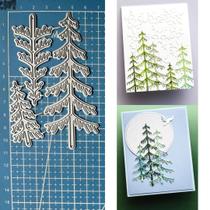 Matrizes de Corte para Scrapbooking FAWENUCY Árvores de Natal 10,6 x 7 cm