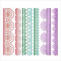 Matrizes de corte XMZZMX Openwork Flower Lace para fabricação de cartões