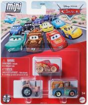 Mattel Carros Mini Corridas Pacote com 3 Veículos Die-Cast Mattel Carros Mini Corridas Pacote com 3 Veículos Die-Cast