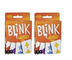 Mattel Games Blink Card Game O jogo mais rápido do mundo - pacote com 2