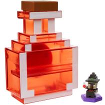 Mattel Minecraft Carry Along Potion Plus Exclusive Mini Figure, Carrying Case for Mini Figures, Based on Minecraft Video Game, Toys for Kids Age 6 and Up