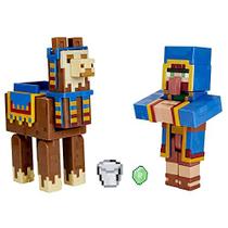 Mattel Minecraft Craft-a-Block 2-Pk, Action Figures & Toys to Create, Explore and Survive, Authentic Pixelated Designs, Collectible Gifts for Kids Age 6 Year and Older