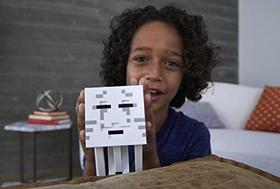 Mattel Minecraft Fireball Ghast, Authentic Pixelated Video-Game Characters, Action Toy to Create, Explore and Survive, Presente Colecionável para fãs com 6 anos ou mais