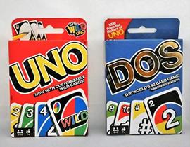 Mattel Uno Card Game Empacotado com Dos Card Game, Multicolor