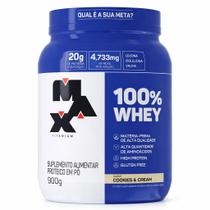 Max 100% whey pote 900g cookies & cream
