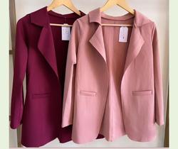 Max Blazer Sempre Bela Rosa tam único Max Blazer Sempre Bela Rosa tam único