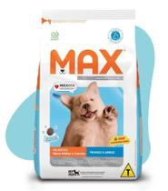 Max cães filhotes raças médias e grandes frango e arroz 15kg