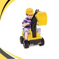 Max escavadeira com capacete 0428 tilin brinquedos