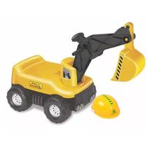 Max Escavadeira Tilin com Capacete Amarelo - Tilin Brinquedos