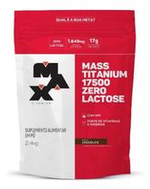 Max Titanium Mass Titanium 17500 Zero Lactose Suplemento Em Pó Sabor Chocolate