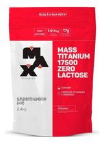 Max Titanium Mass Titanium 17500 Zero Lactose Suplemento Em Pó Sabor Morango