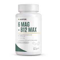 Maxfor 6 Magnésios + Vitamina B12 Metilcobalamina - 60 Cápsulas Maxfor 6 Magnésios + Vitamina B12 Metilcobalamina - 60 Cápsulas