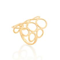 Maxi anel banhado a ouro 18k