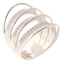 Maxi Anel Cravejado Por 114 Zircônias De 0, 810210