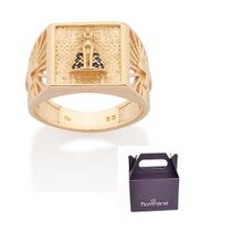 Maxi Anel NS Aparecida Banhado Ouro Zircônia Rommanel 513567 Maxi Anel NS Aparecida Banhado Ouro Zircônia Rommanel 513567
