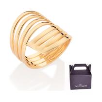 Maxi Anel Quatro Fios Banhado à Ouro Rommanel 513498