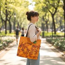 Maxi Bolsa Feminina Sacola Ecobag DuRio Estampas Coloridas