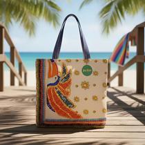Maxi Bolsa Feminina Sacola Ecobag DuRio Estampas Coloridas Maxi Bolsa Feminina Sacola Ecobag DuRio Estampas Coloridas