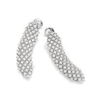 Maxi Brinco com Zircônias Prata 925 Rommanel 820327 Cor:Prata