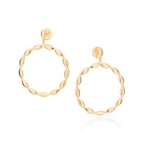 Maxi brinco folheado a ouro 527066 Rommanel Maxi brinco folheado a ouro 527066 Rommanel