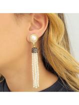 Maxi Brinco Franja de Pérolas