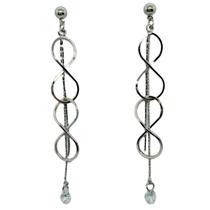 Maxi Brinco Infinito Duplo Cor:Dourado e Prateado Maxi Brinco Infinito Duplo Cor:Dourado e Prateado